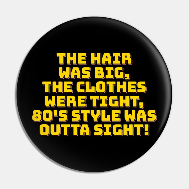 80s Style Sensation Pin by ardp13