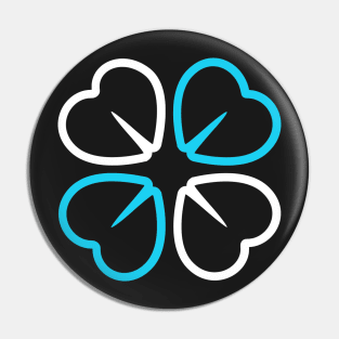Four-Leafed Clover Icon Pin