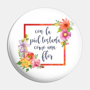 Piel tostada como una flor Pin