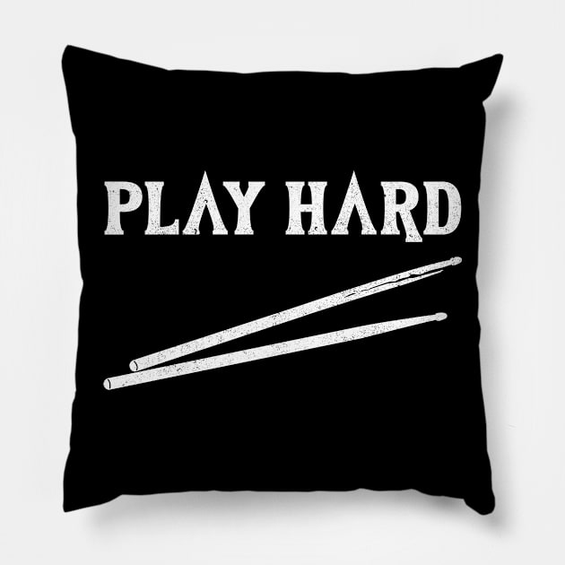 Play Hard Drummers Pillow by BOEC Gear