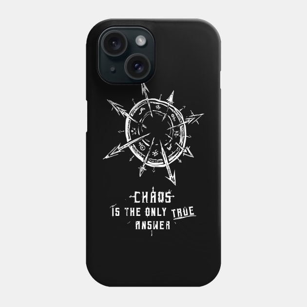 CHAOS IS THE ONLY TRUE ANSWER Phone Case by Virhayune