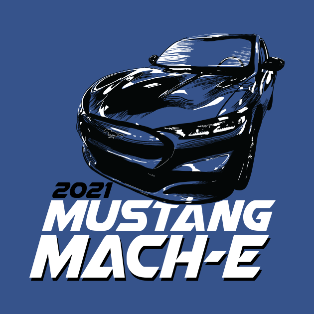 2021 Mustang Mach-e Retro Car by zealology