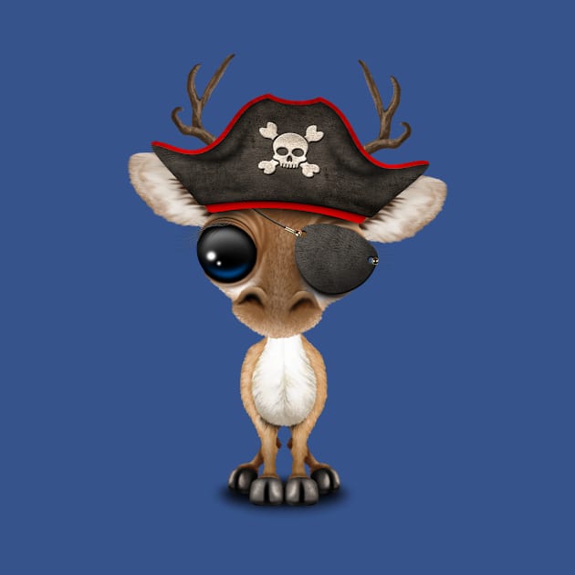 Cute Baby Deer Pirate by jeffbartels