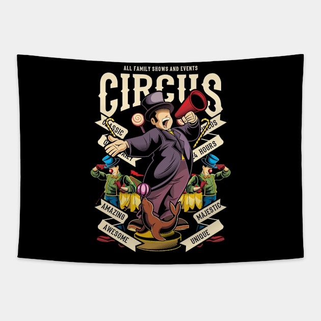 Circus Tapestry by Hudkins