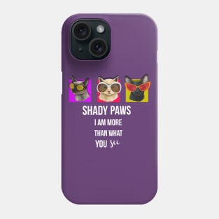 Shady Paws Cats Wearing Oversized Sunglasses Phone Case