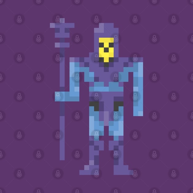 Pixel Skeletor by Silurostudio