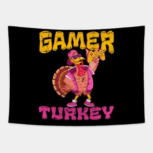 Turkey GAMER Funny Thanksgiving Tapestry