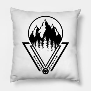 mountains are calling Wanderlust Pillow