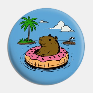 Capybara Vacation Pin