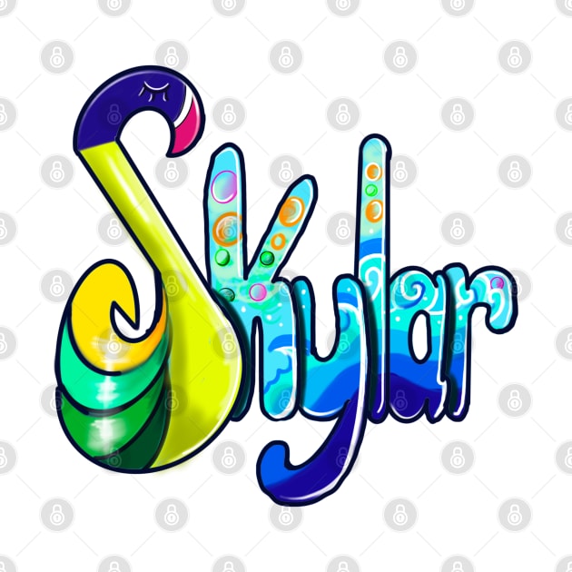 Top 10 best personalized gifts for girls Name Skylar by Artonmytee