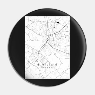 Bielefeld Germany City Map white Pin