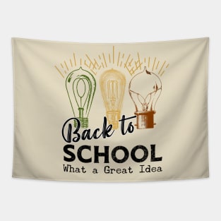 Back to School Great Idea Light Bulb Smart Academia Tapestry