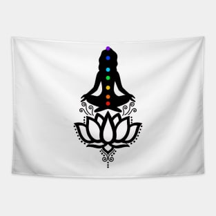 Chakra Meditation Goddess Tapestry