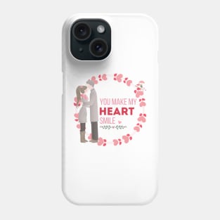 Valentine, you make my heart smile. Phone Case