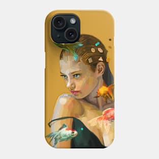 The girl with dreams Phone Case