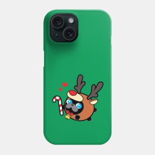 Poopy the Pug Puppy - Christmas Phone Case