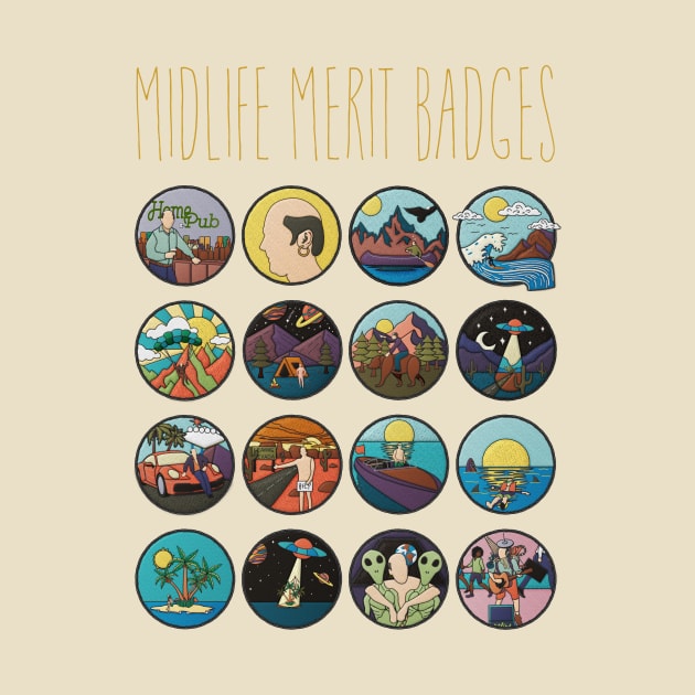 Midlife Merit Badges by jephwho