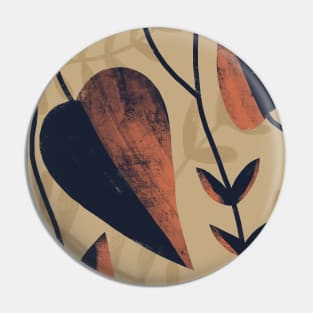 Abstract Botanical design Pin