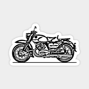 C70 Dream Bike Sketch Art Magnet