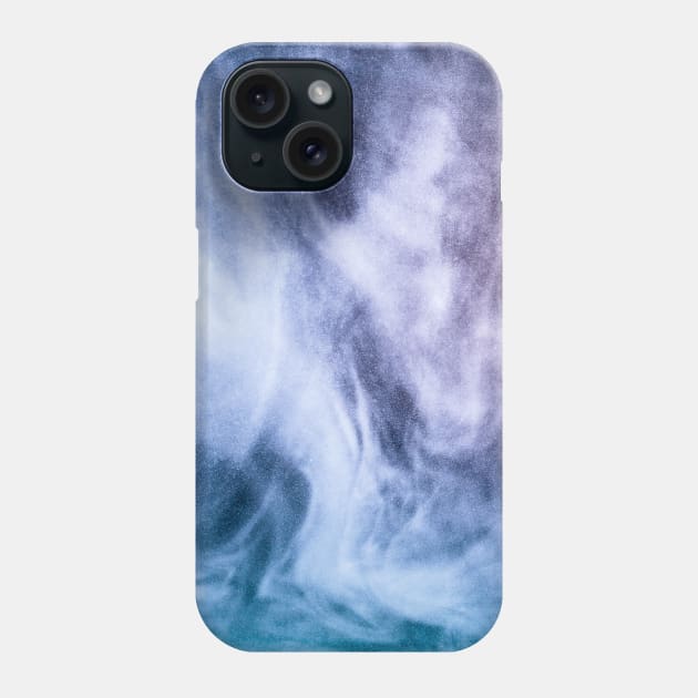 Blue purple white abstract heavenly clouds smoke Phone Case by PLdesign