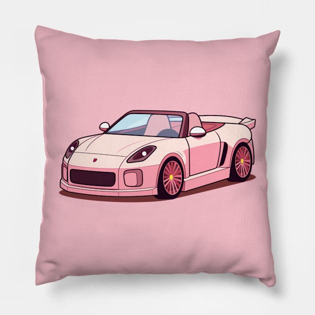 Sports car Pillow by Flowerandteenager