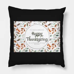 Happy Thanksgiving Card - 01 Pillow