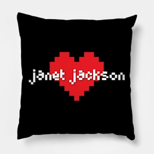 Janet jackson -> pixel art Pillow