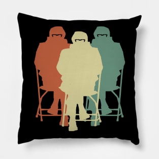 Funny Bernie Sanders Mittens Meme Silhouette Pillow