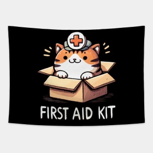 First Aid Kit Cuddle Cat Tapestry