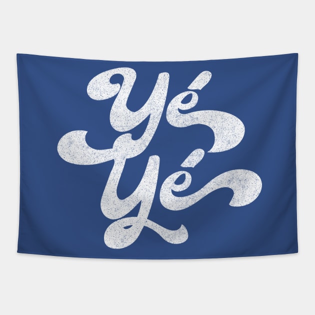 Yé-Yé / 60s Francophile Lover Design Tapestry by DankFutura