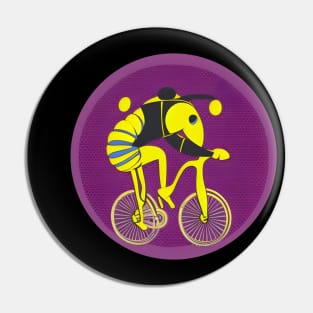 bee on a bike Pin