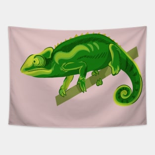 Funny Chameleon Tapestry