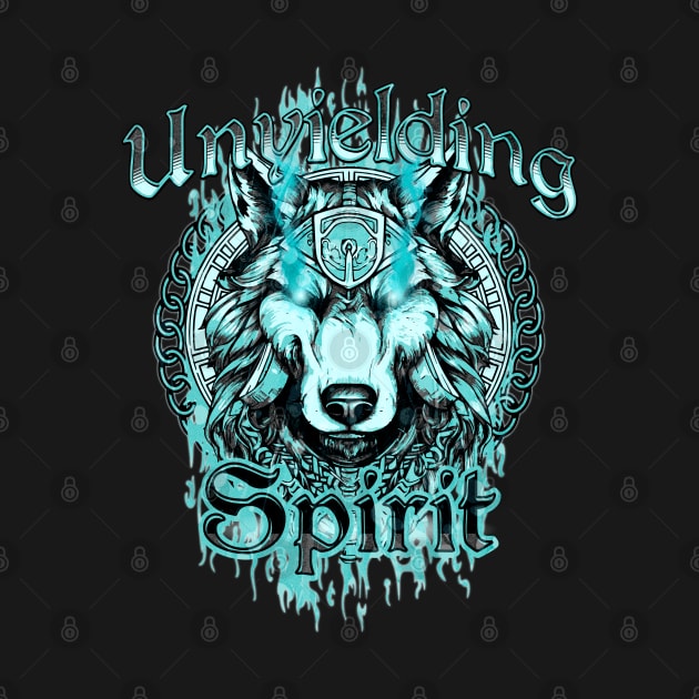 Unyielding Spirit Wolf by mythikcreationz