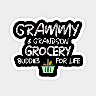 Grammy & Grandson Grocery Buddies for Life (Light Print) Magnet