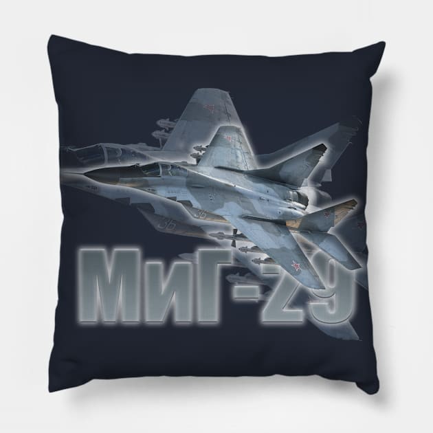 MIG-29 Fulcrum Pillow by Caravele