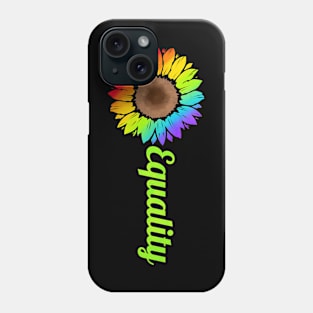 Rainbow Colorful Sunflower Equality LGBTQ Pride Month Phone Case