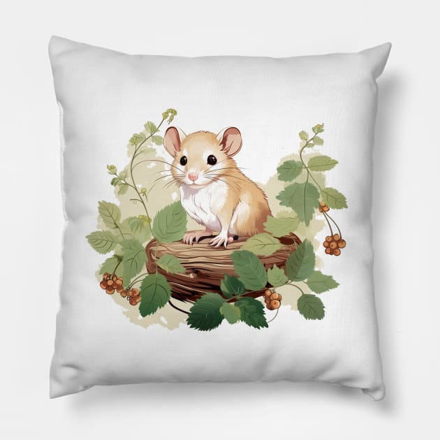 Dormouse Pillow by zooleisurelife