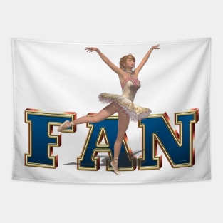 Ballet Fan Tapestry