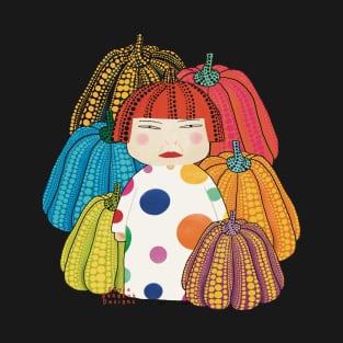 Yayoi Kusama inspired and her colorful pumpkins T-Shirt