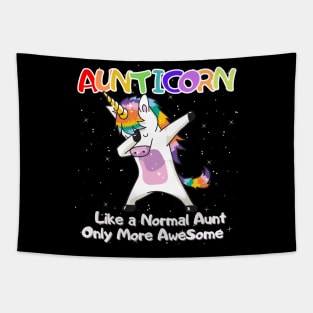 Aunticorn Shirt Like a Normal Aunt Only More Awesome Tapestry