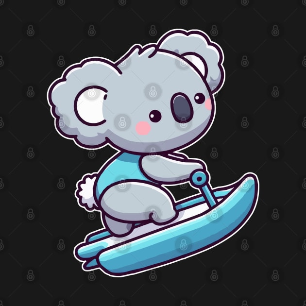 Funny koala Jetskiing by fikriamrullah