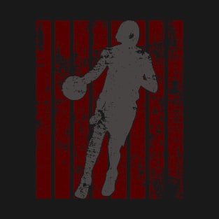 Basketball Player || Red Strip Vintage T-Shirt