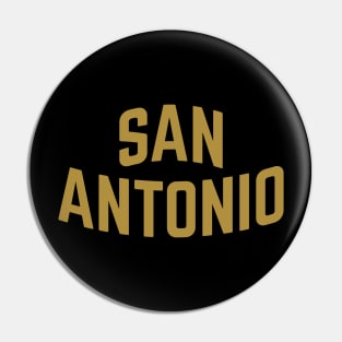 San Antonio City Typography Pin