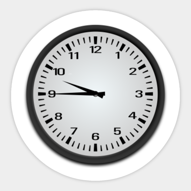 Limited Edition Exclusive Quarter To 10 O Clock Quarter To 10 Oclock Autocollant Teepublic Fr