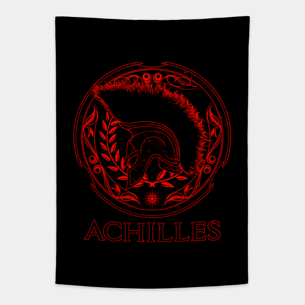 Achilles Greek Warrior Tapestry by NicGrayTees