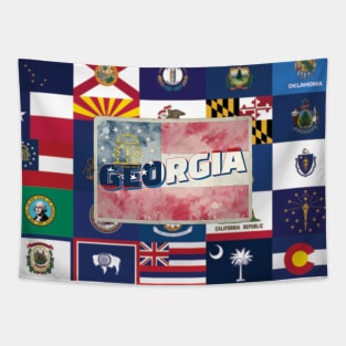 Georgia vintage style retro souvenir Tapestry