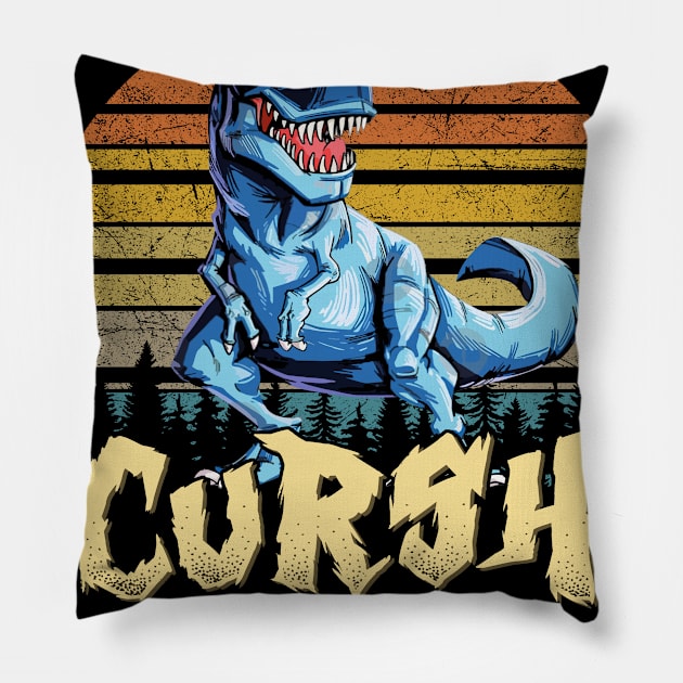 I'm Ready To Crush 5th grade Dinosaur Back To School Pillow by bunnierosoff21835