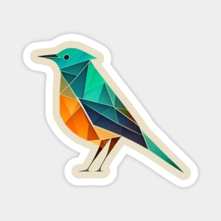 Paradise Bird - Geometric bird design for the environment Magnet