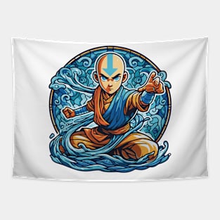 aang as the last air bender in battle position Tapestry