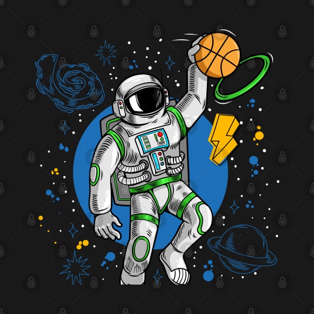 astronaut basketball space by Mako Design 